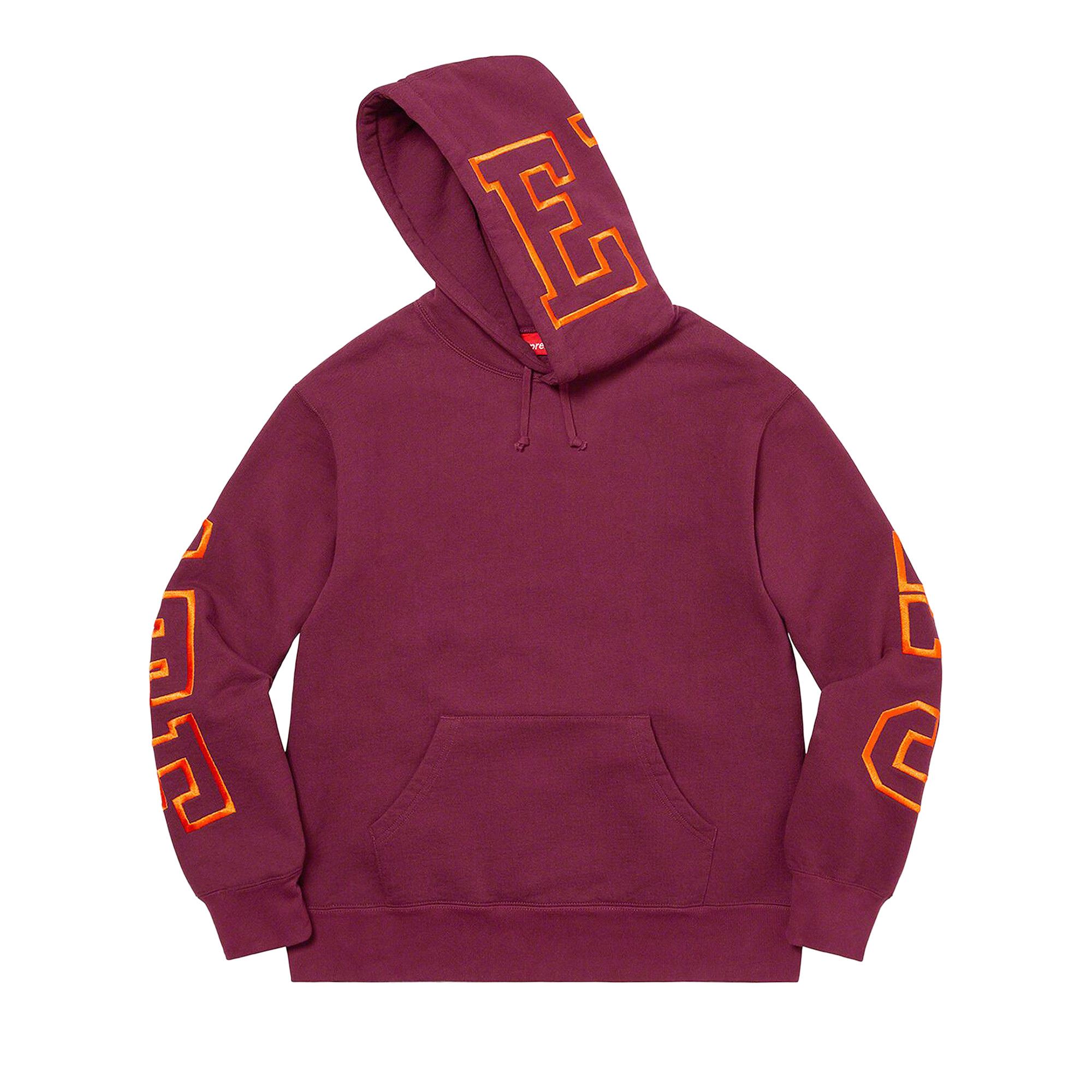 Supreme バーガンディ スウェット Medium fw2022 Buy Supreme State Hooded Sweatshirt 'Burgundy' - FW22SW16 BURGUNDY