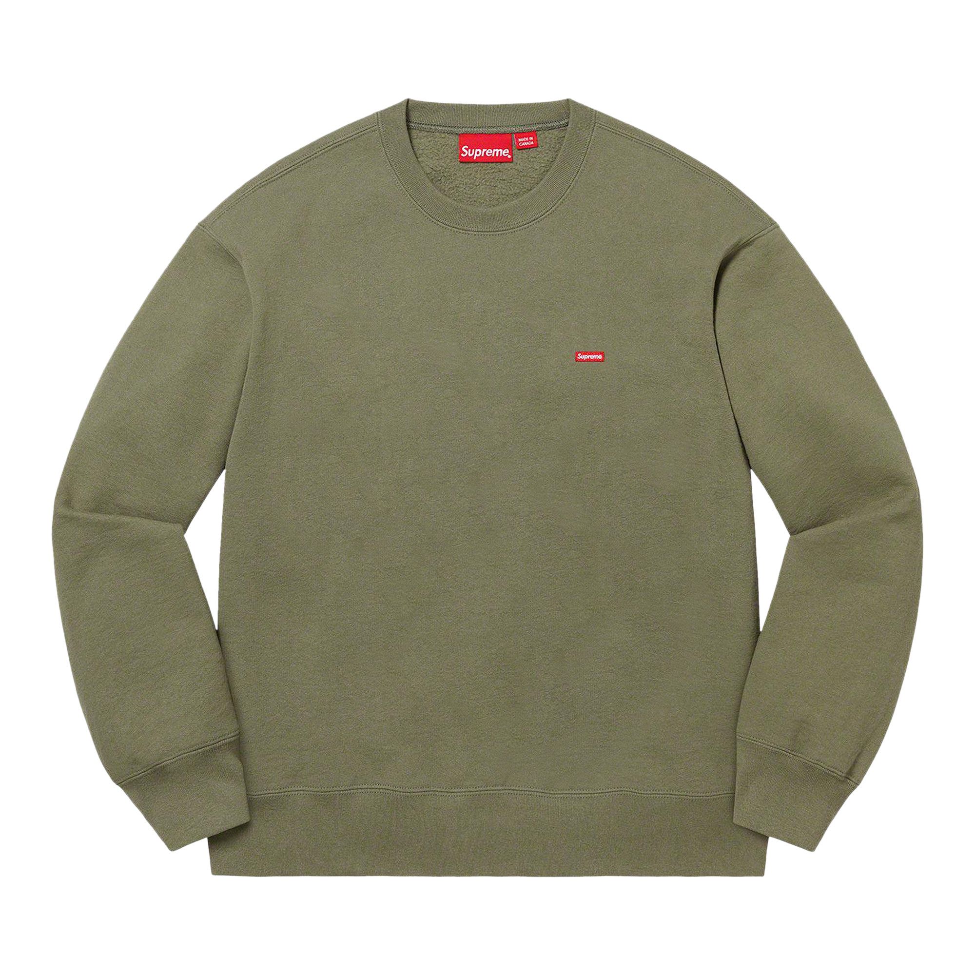 Size xl Supreme Small Box Crewneck 'Light Olive'