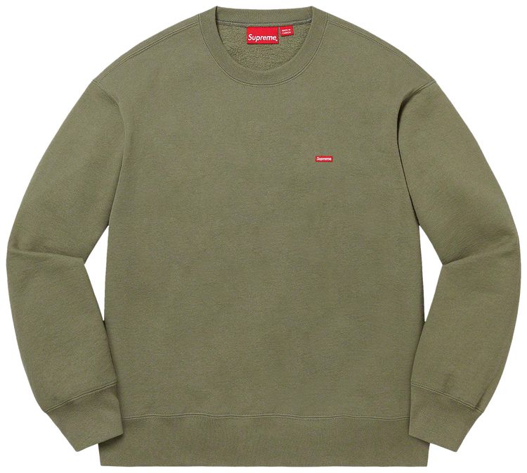 Supreme Small Box Crewneck Light Olive