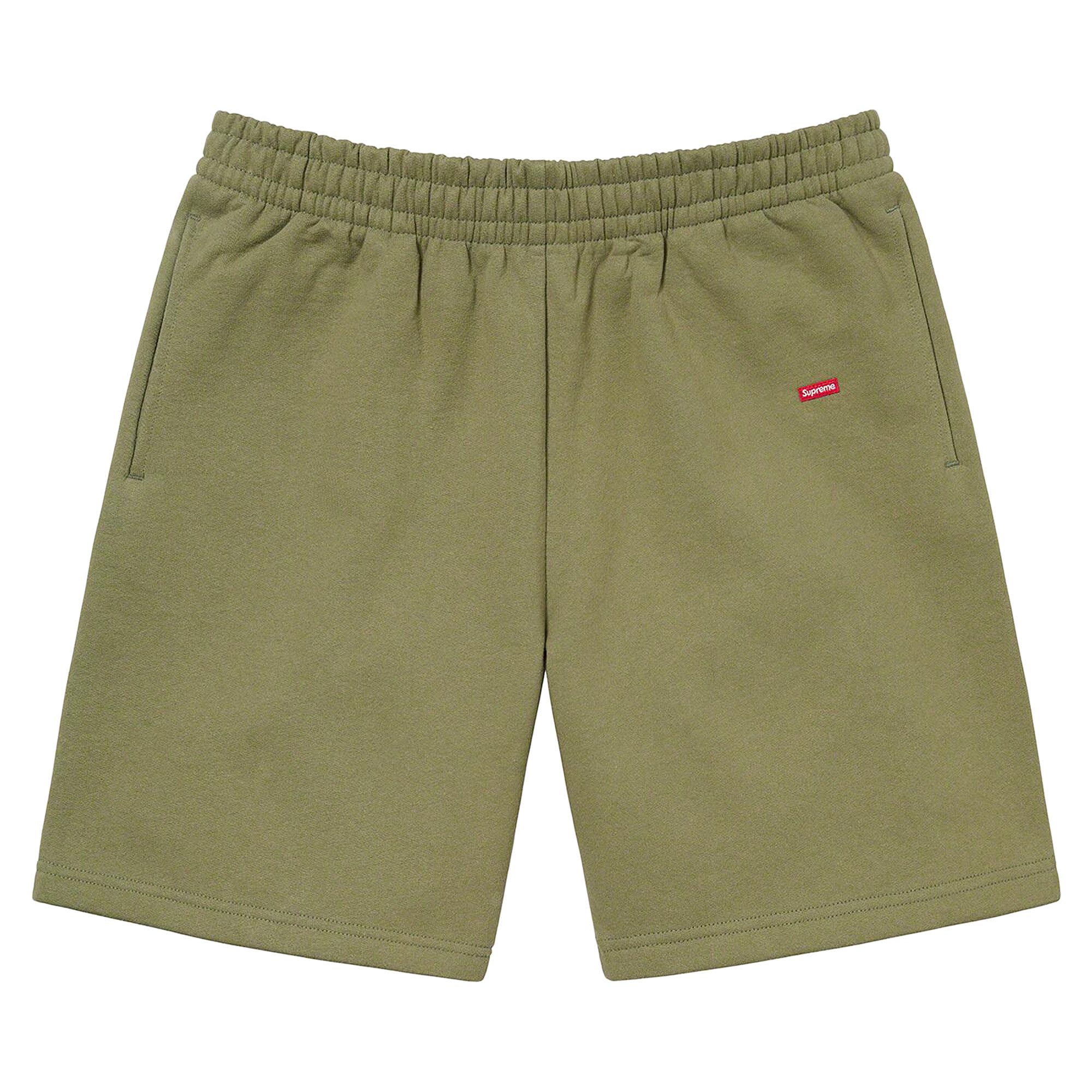 Buy Supreme Small Box Sweatshort 'Light Olive' - FW22SH4 LIGHT