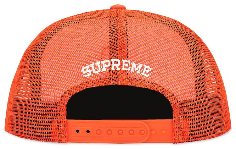Supreme Pin Up Mesh Back 5 Panel Orange