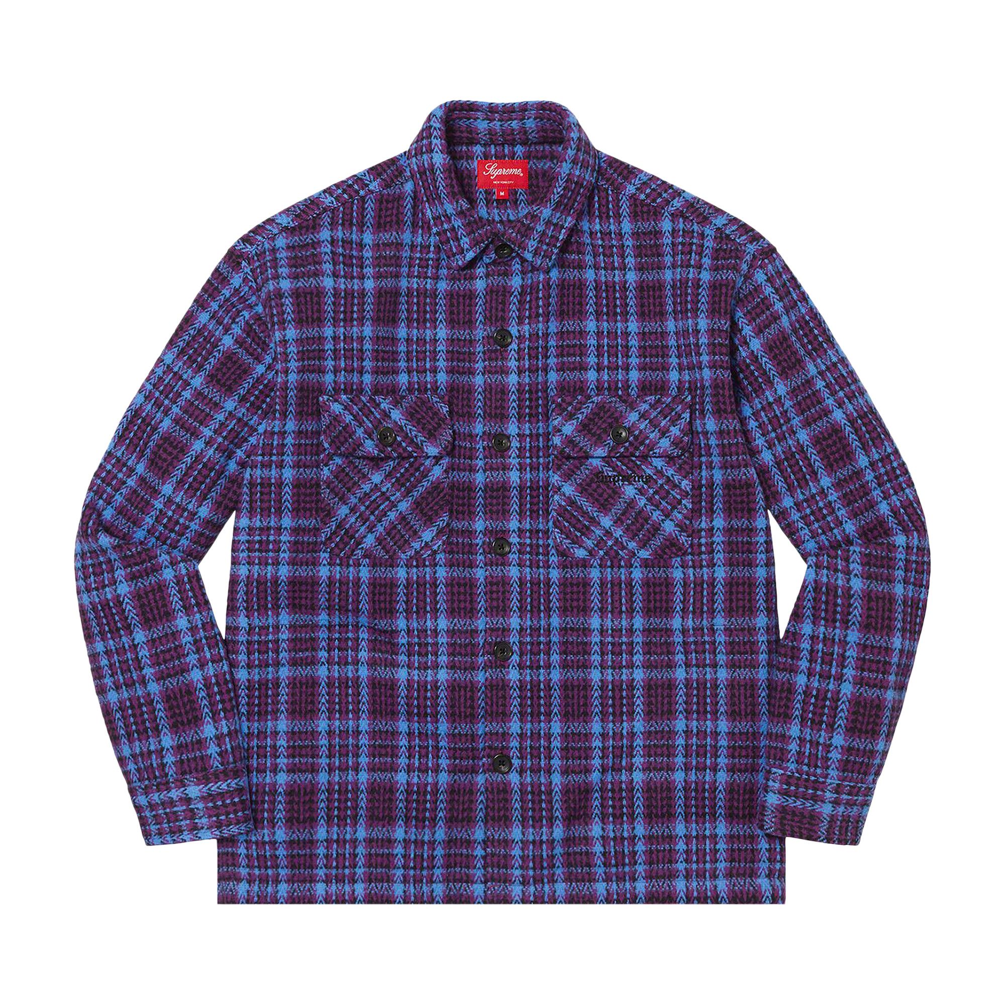 Buy Supreme Heavy Flannel Shirt 'Dark Plum' - FW22S9 DARK PLUM | GOAT NL
