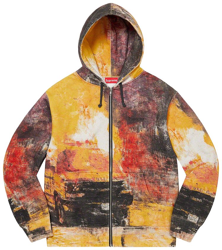Buy Supreme Fire Zip Up Hooded Sweatshirt 'Multicolor' FW22SW70