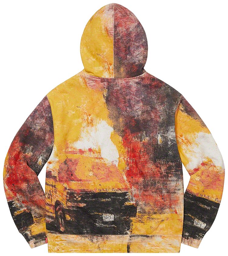 Supreme Fire Zip Up Hooded Sweatshirt Multicolor
