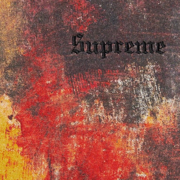 Supreme Fire Zip Up Hooded Sweatshirt Multicolor