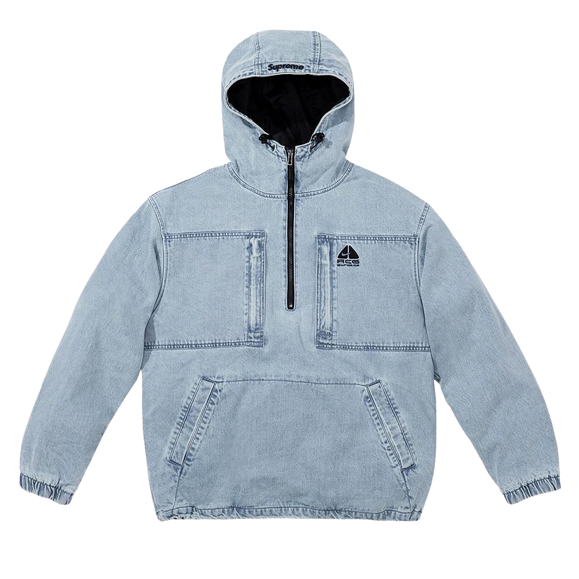 Supreme Nike ACG Denim Pullover Jacket Black Medium M NEW IN HAND FW22 |  eBay