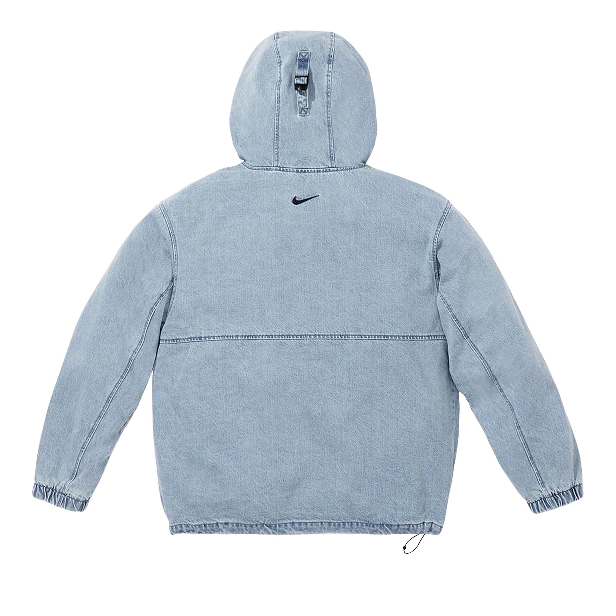NWT SUPREME x NIKE ACG Men's Sz M Black Denim Pullover DO7198-010 AW22
