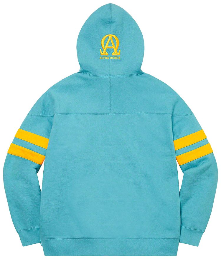 Supreme US NY Hooded Sweatshirt Light Aqua