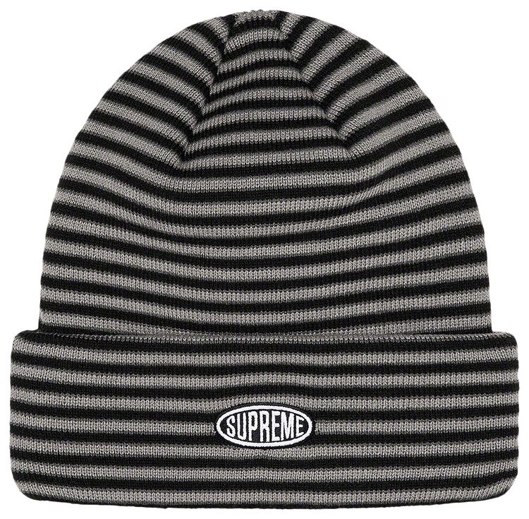 Supreme Multi Stripe Beanie Black
