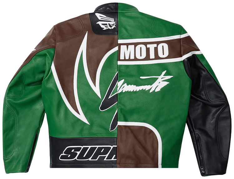 Supreme x Yohji Yamamoto x Vanson Leathers Split Jacket Green