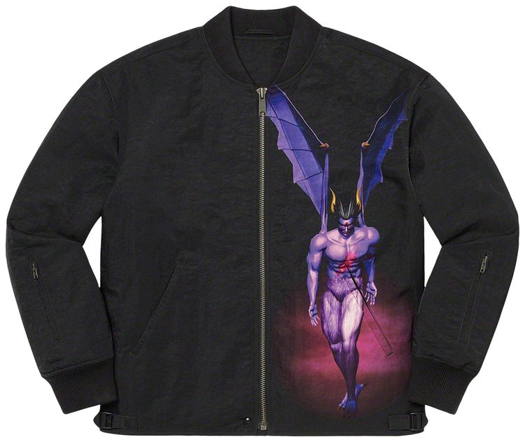 Supreme x Yohji Yamamoto x TEKKEN Nylon Bomber Jacket Black