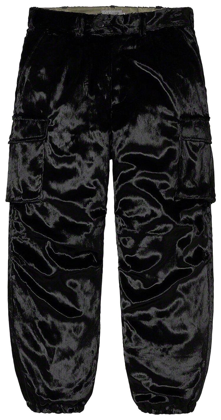 Supreme x Yohji Yamamoto Faux Fur Cargo Pant Black