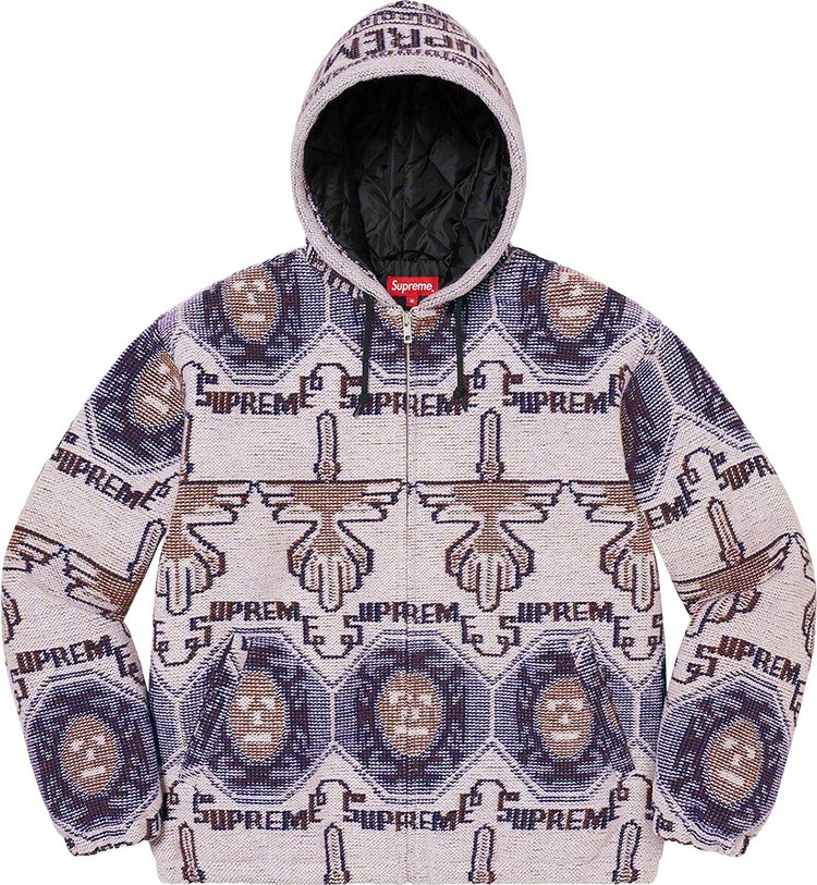 Supreme Woven Hooded Jacket Dusty Lilac