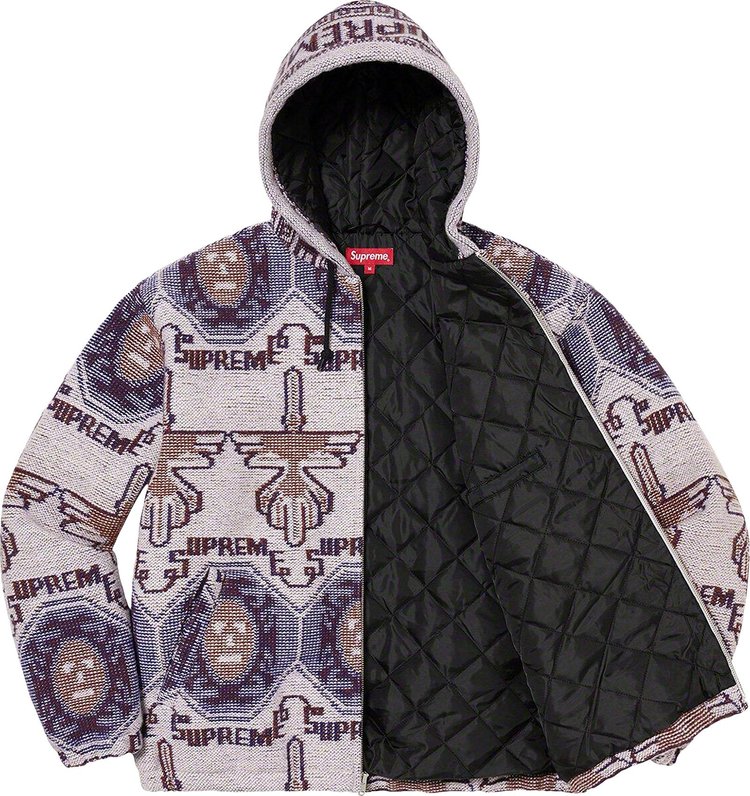 Supreme Woven Hooded Jacket Dusty Lilac