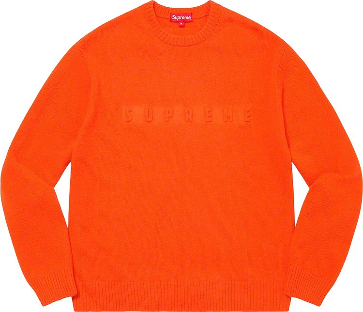 Supreme Embossed Sweater Orange