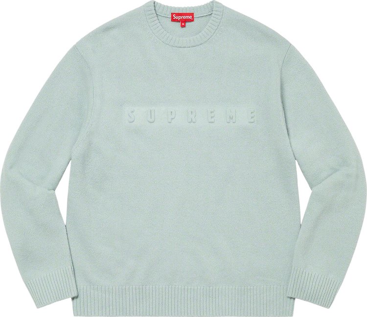 Supreme Embossed Sweater Light Blue