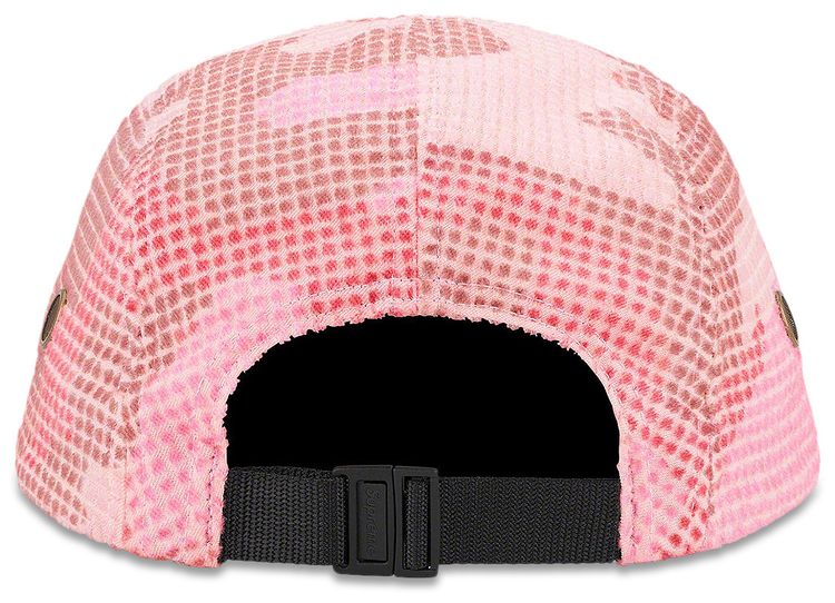 Supreme Camo Grid Velvet Camp Cap Pink Camo