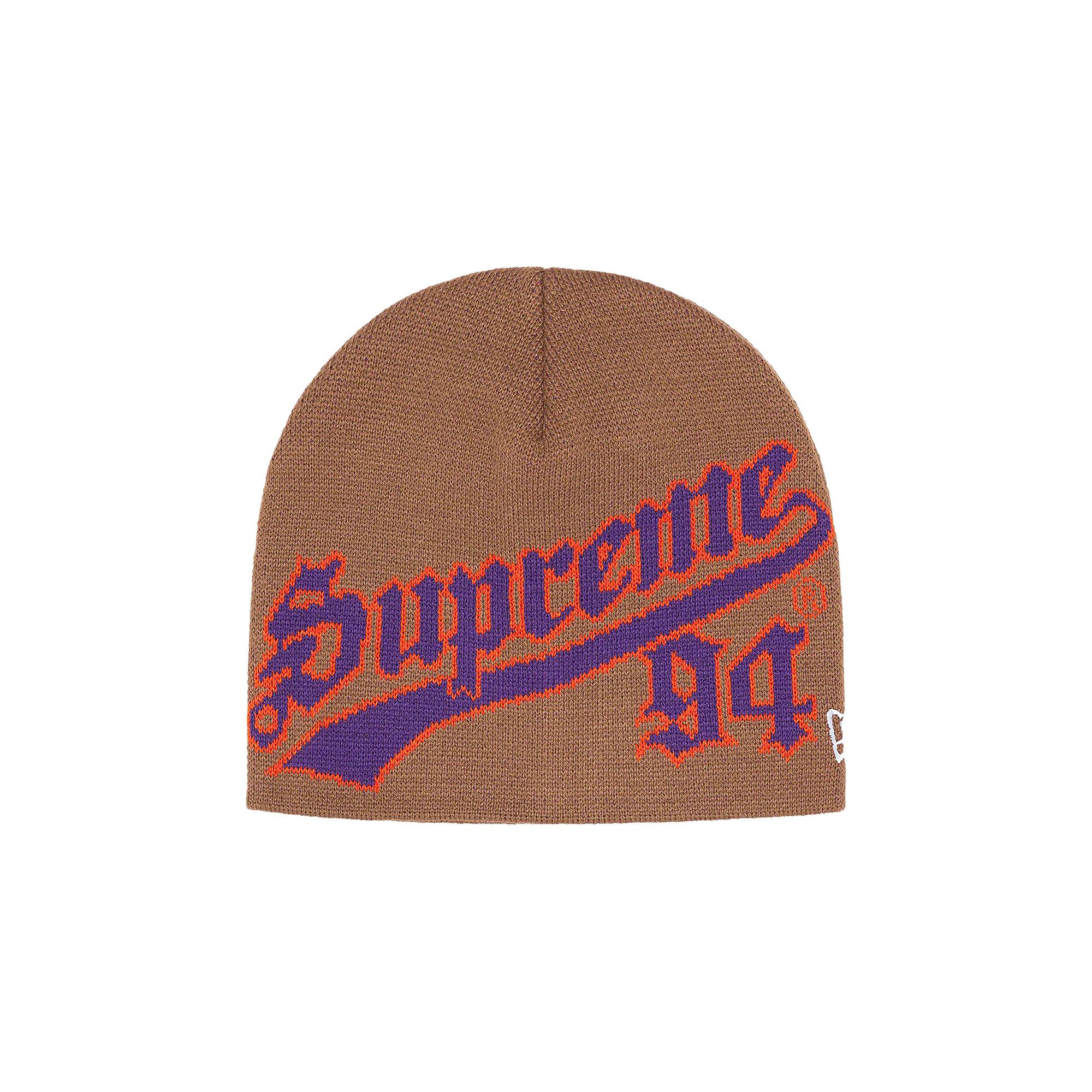 Buy Supreme x New Era Script Beanie 'Brown' - FW22BN26 BROWN