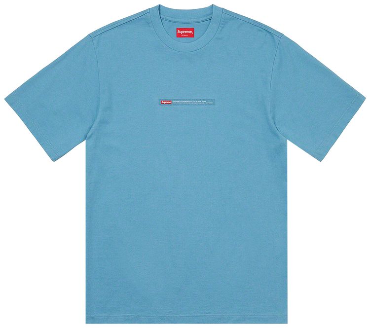 Supreme Property Label Short Sleeve Top Light Slate