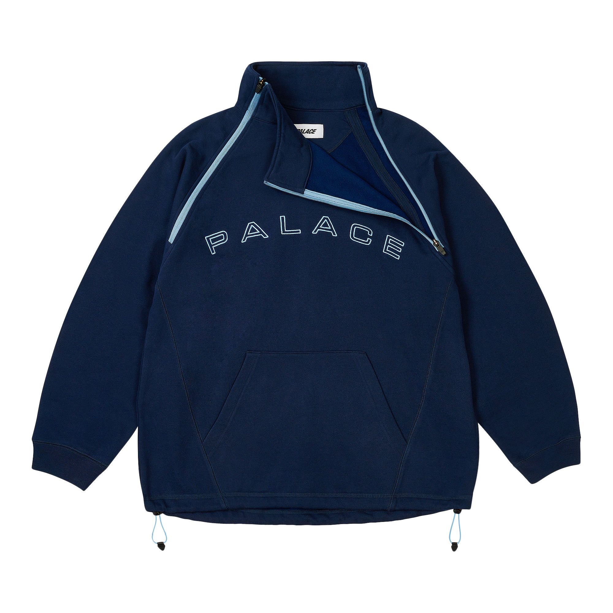 Buy Palace Double Zip Funnel 'Navy' - P27CS044 | GOAT SA
