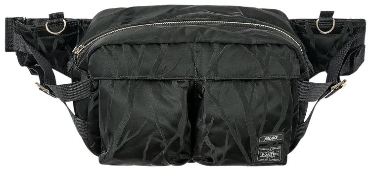 Palace x Porter Yoshida  Co Tanker Waist Bag BlackJacquard