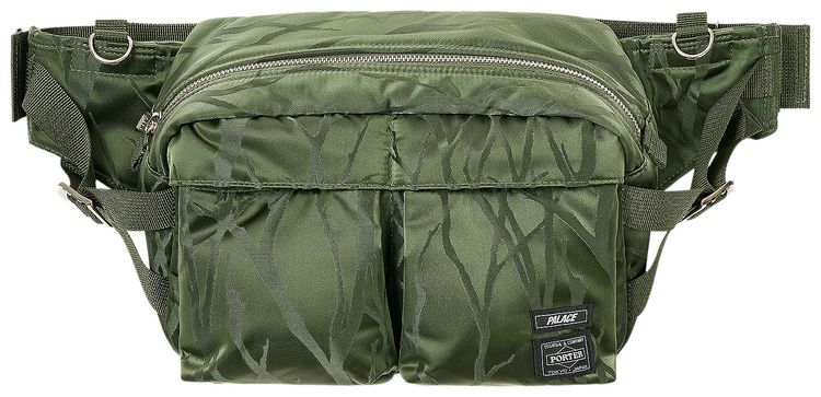 Palace x Porter Yoshida  Co Tanker Waist Bag OliveJacquard