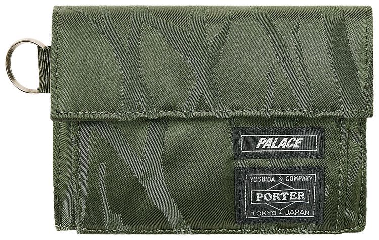 Palace x Porter Yoshida  Co Tanker Wallet OliveJacquard