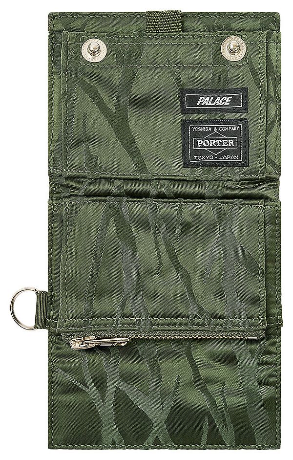 Palace x Porter Yoshida  Co Tanker Wallet OliveJacquard