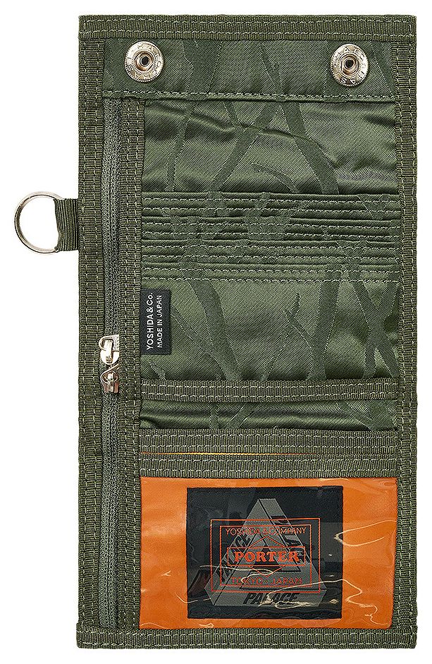 Palace x Porter Yoshida  Co Tanker Wallet OliveJacquard