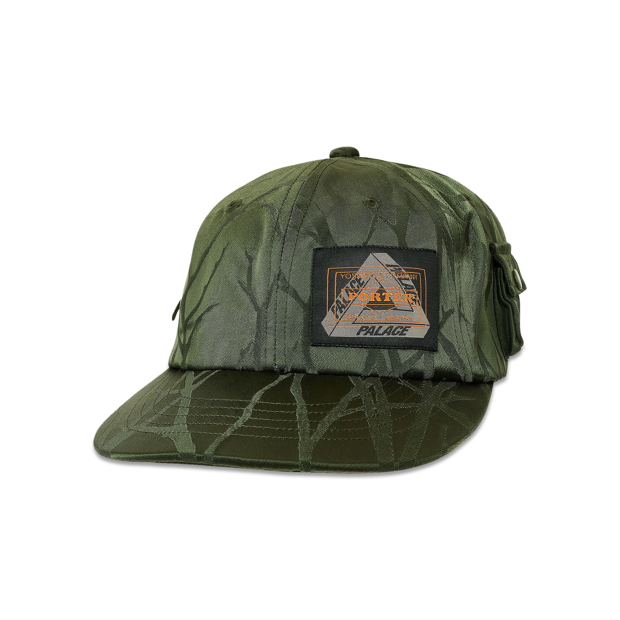 ●パレス×ポーターPALACE x PORTER POCKET CAP オリーブ PALACE SKATEBOARDS PORTER POCKET CAP Olive Tree Pattern