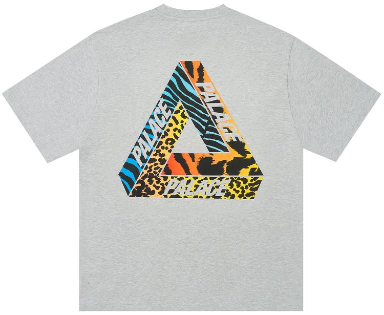 Palace Jungle Dream T Shirt Grey Marl