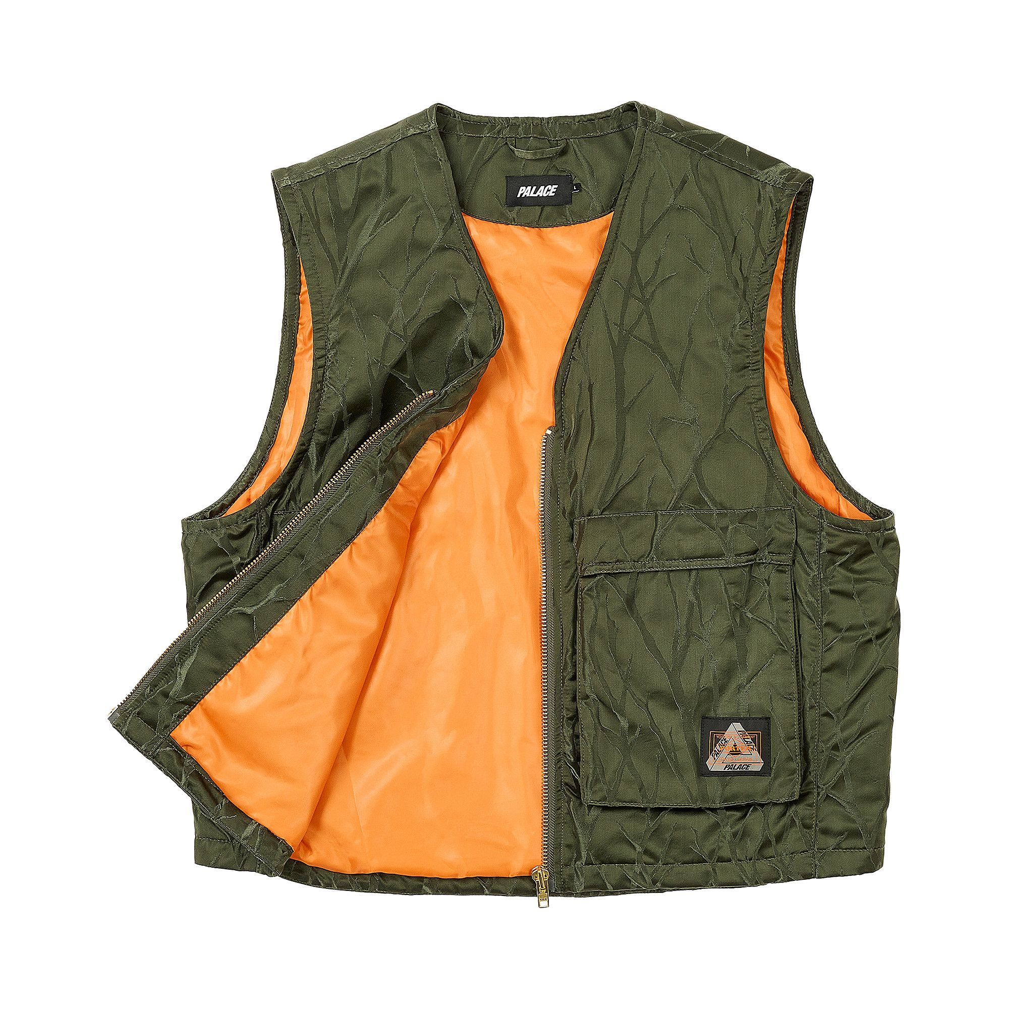 【限定コラボ】PALACE PORTER FIELD VEST OLIVE L Palace Porter Field Vest Olive / Jacquard - Palace Porter