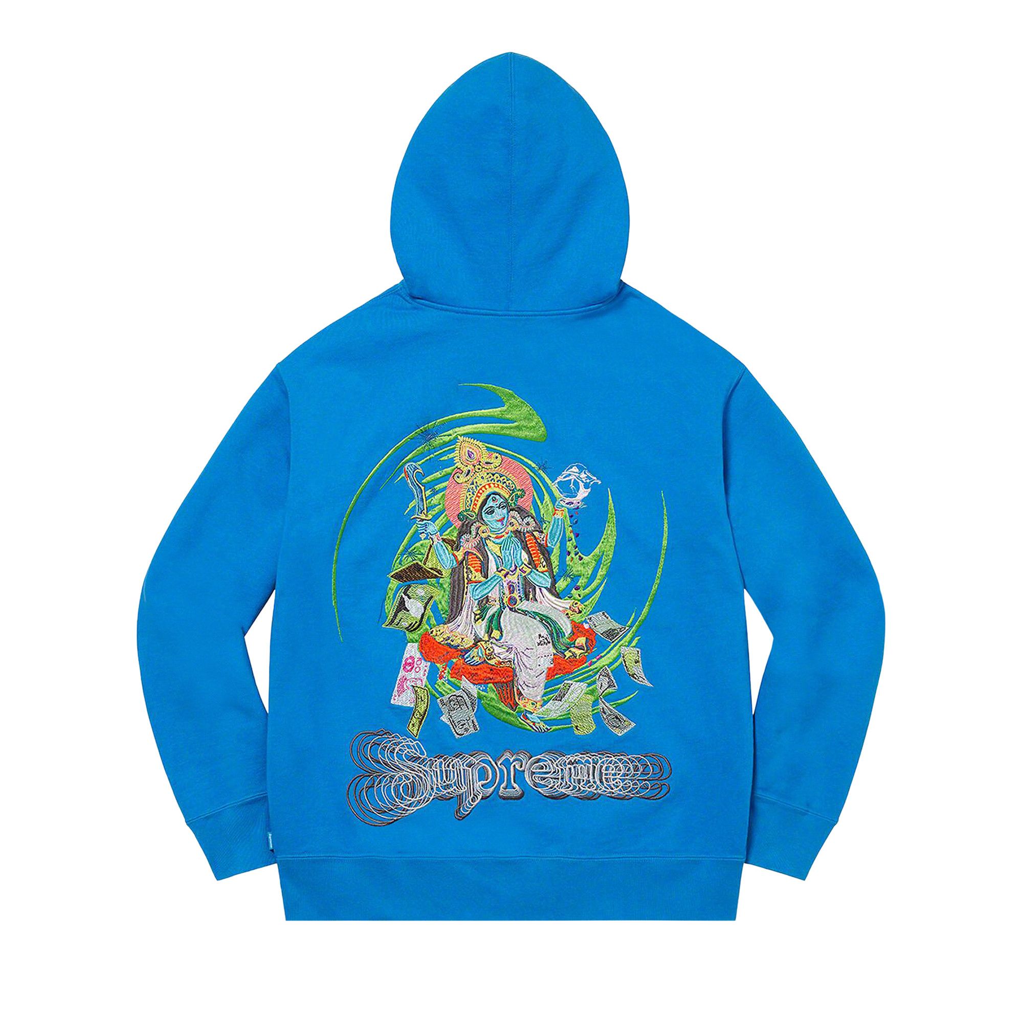 Buy Supreme Lakshmi Zip Up Hooded Sweatshirt 'Bright Blue