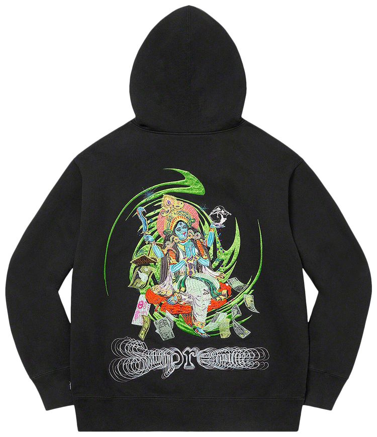 Supreme Lakshmi Zip Up Hooded Sweatshirt Black