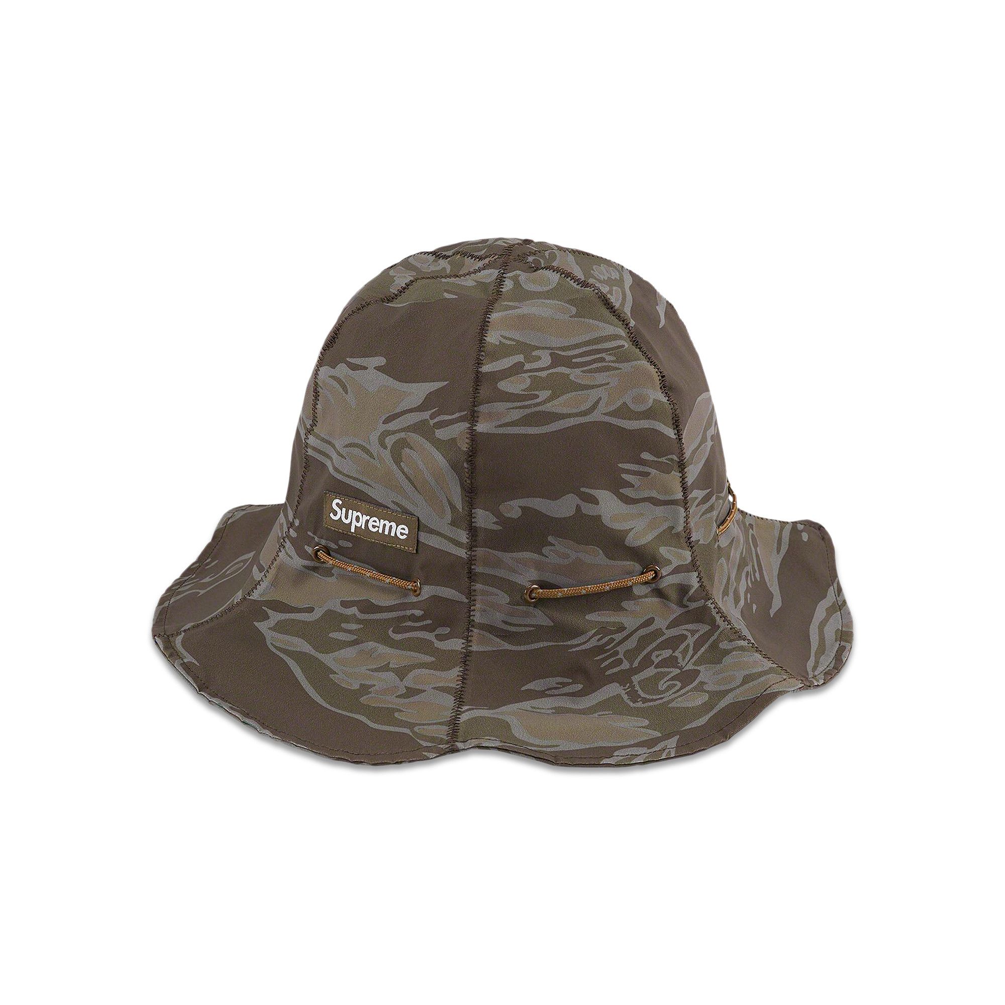 Buy Supreme Tiger Camo Reflective Tulip Hat 'Brown' - FW22H69
