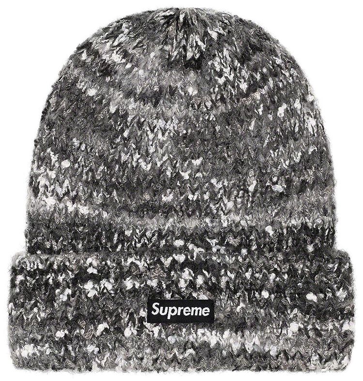 Supreme Space Dye Beanie Black
