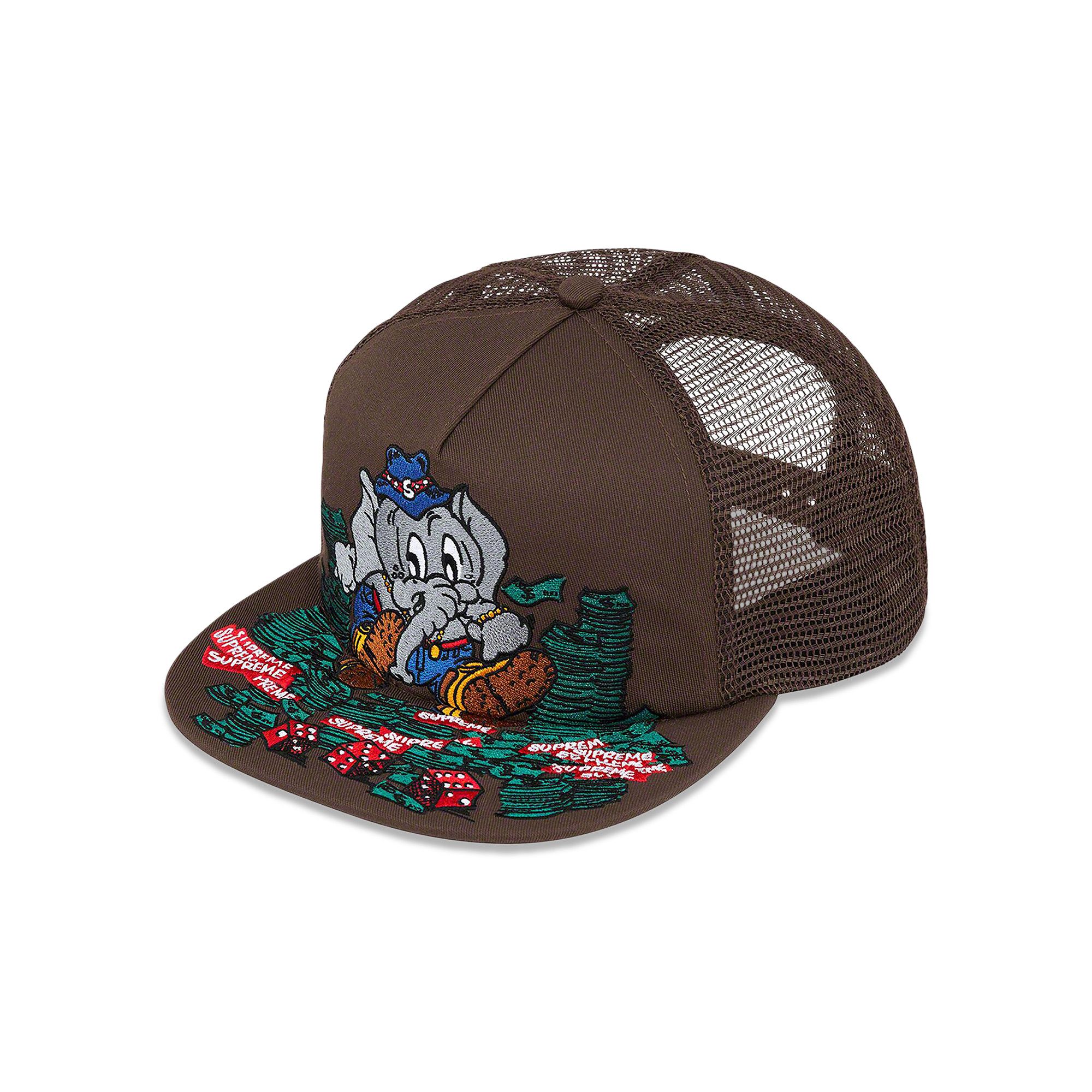帽子 SUPREME Elephant Mesh Back 5-Panel Buy Supreme Elephant Mesh Back 5-Panel 'Brown' - FW22H124 BROWN | GOAT