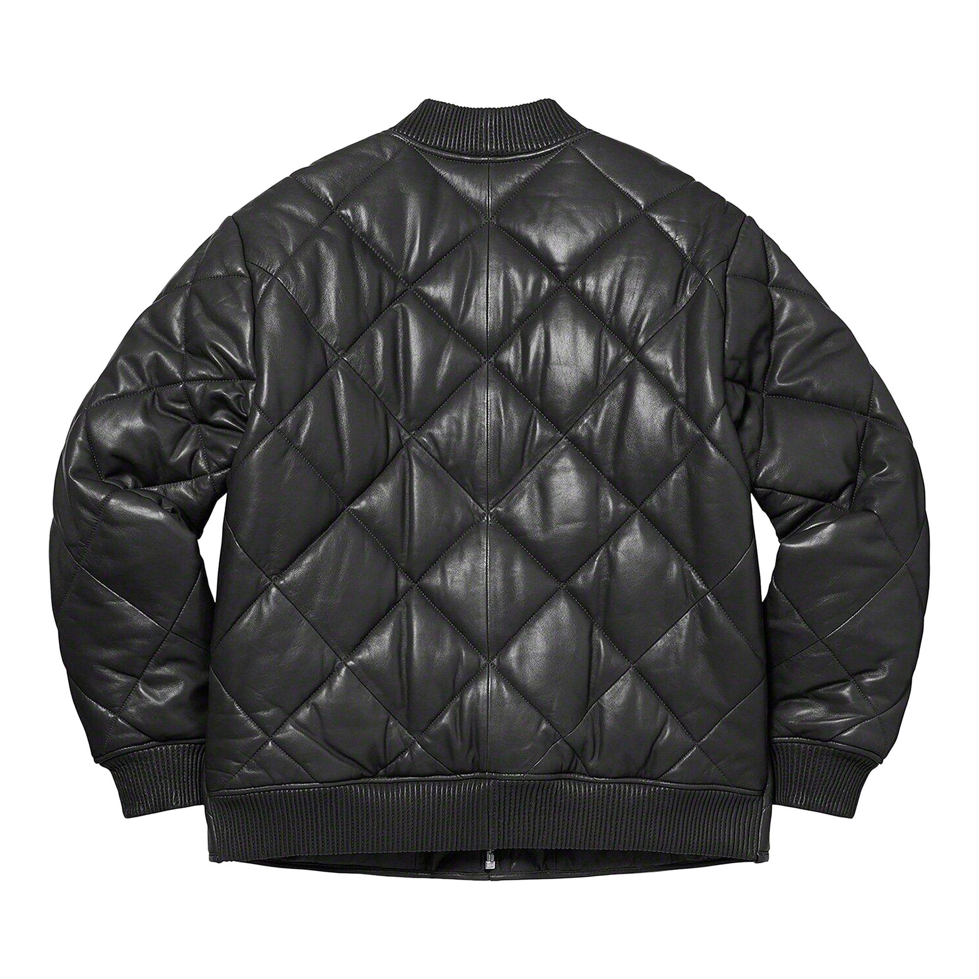 Buy Supreme Quilted Leather Work Jacket 'Black' - FW22J47 BLACK | GOAT