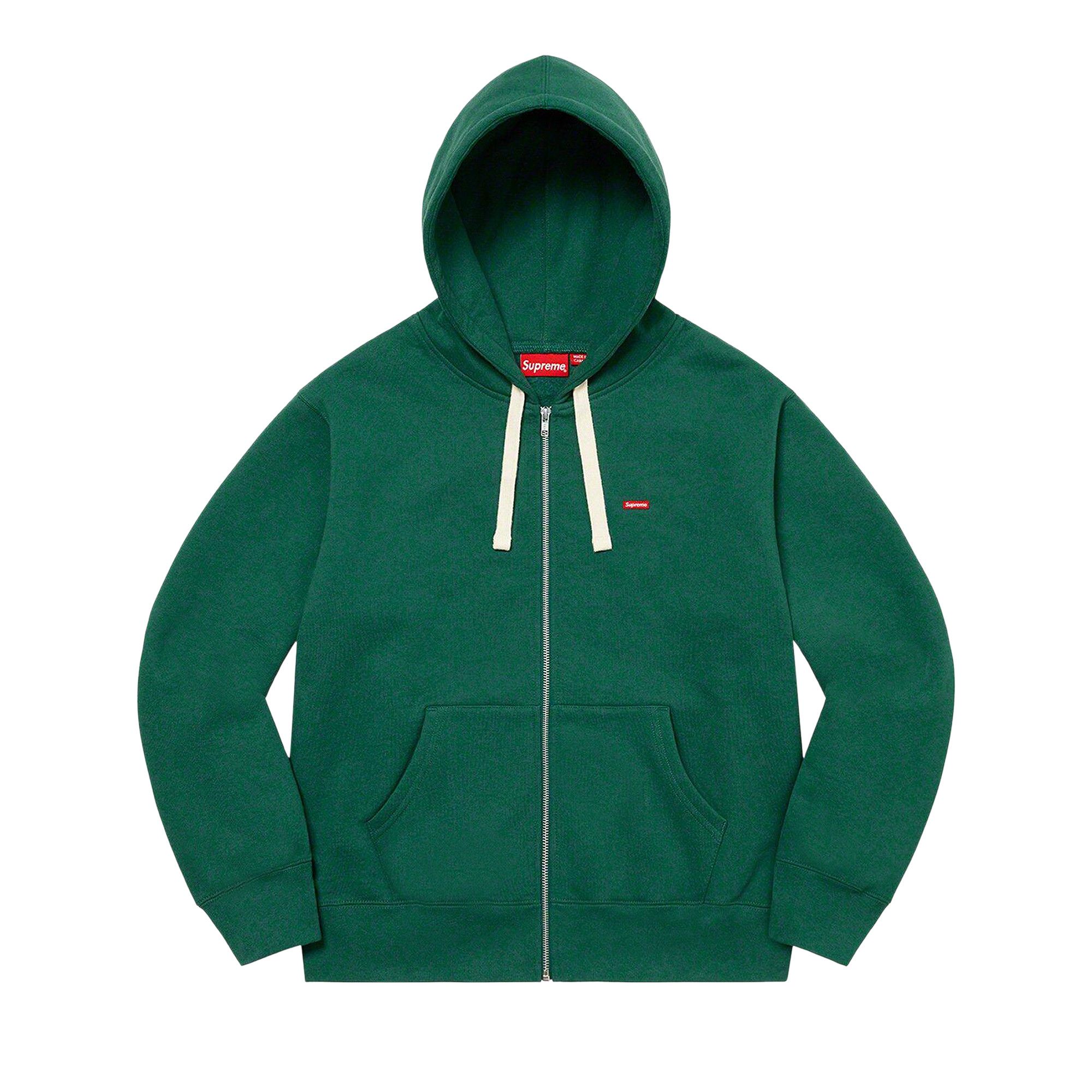 Buy Supreme Small Box Drawcord Zip Up Hooded Sweatshirt 'Dark