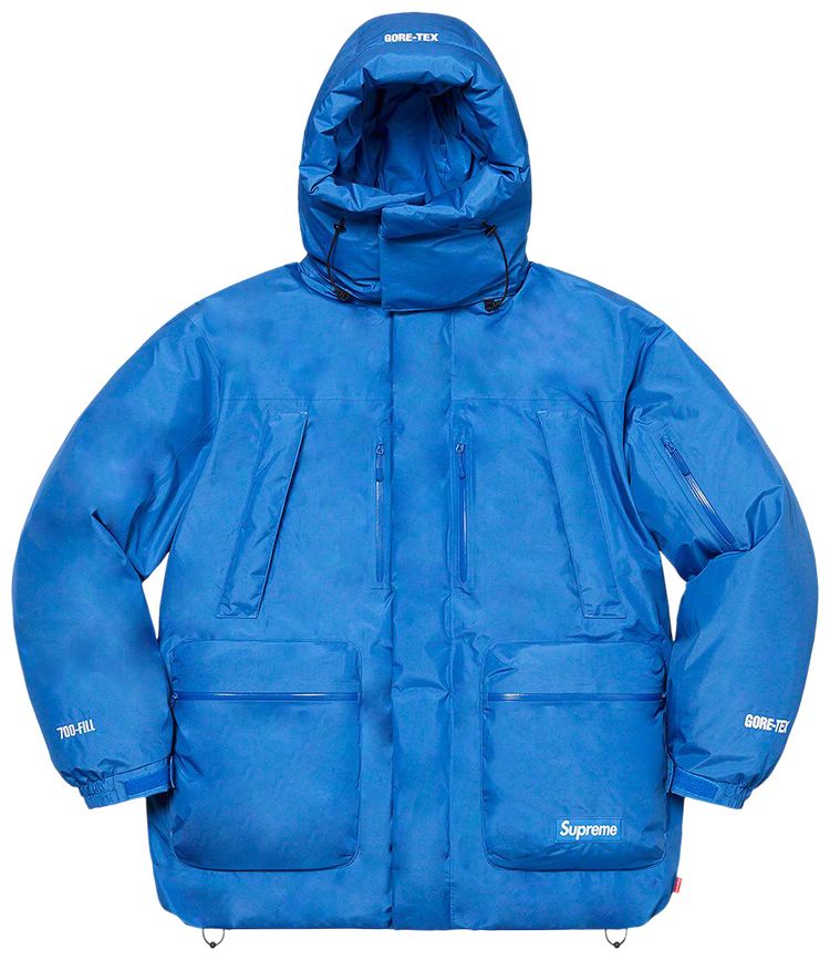 Supreme GORE TEX 700 Fill Down Parka Blue
