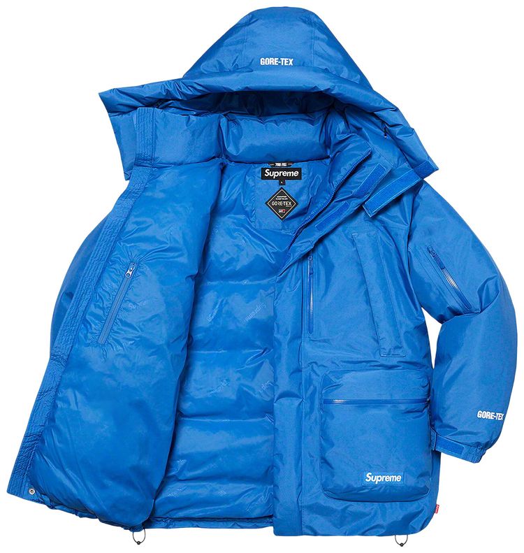Supreme GORE TEX 700 Fill Down Parka Blue
