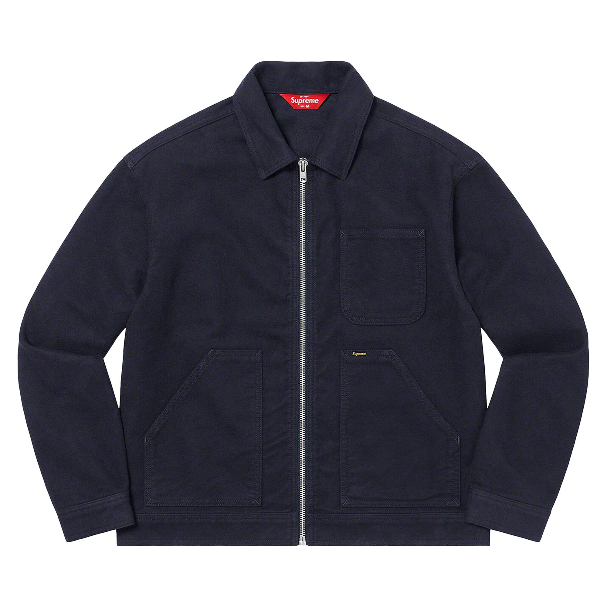 Buy Supreme Moleskin Work Jacket 'Navy' - FW22J99 NAVY | GOAT