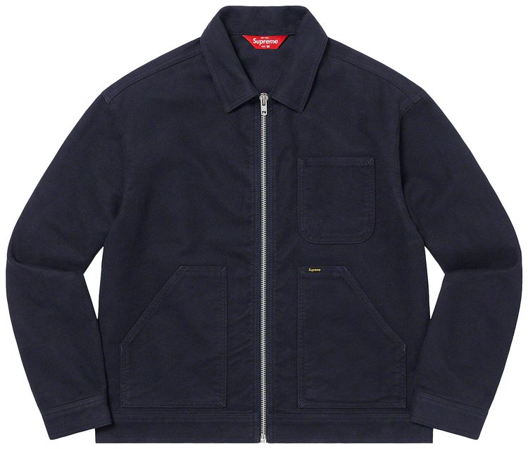 Supreme Moleskin Work Jacket Navy