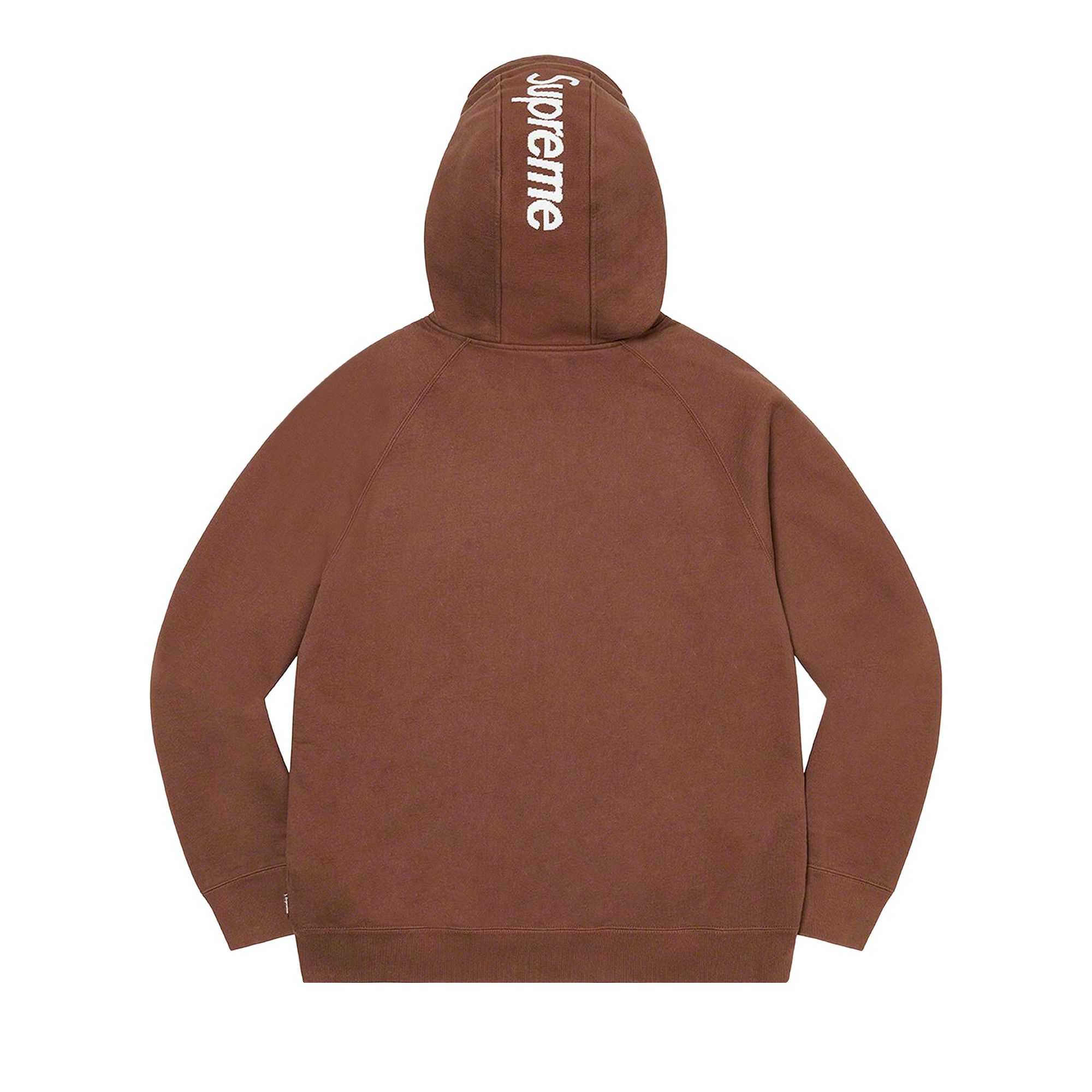 Buy Supreme Brim Zip Up Hooded Sweatshirt 'Dark Brown' - FW22SW22