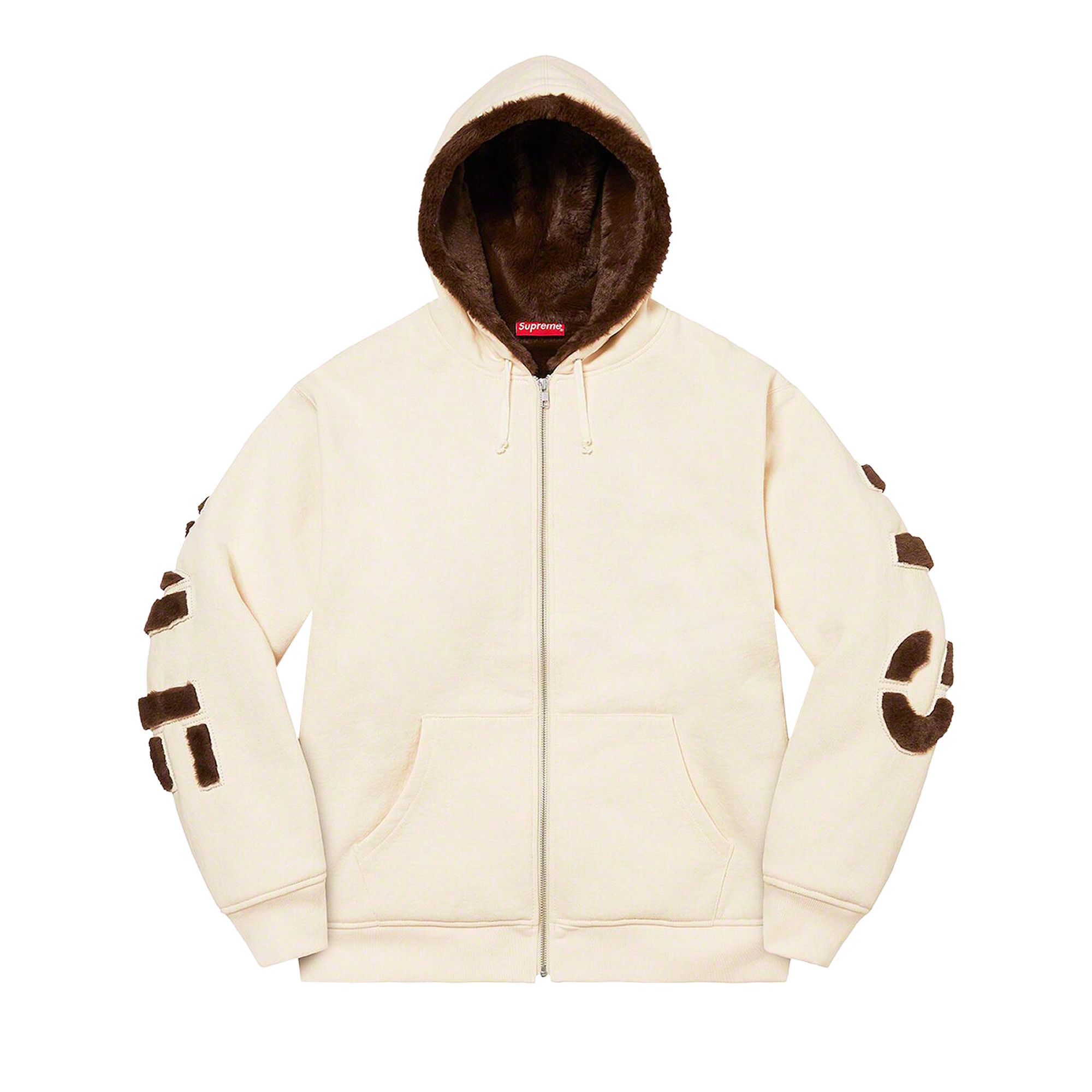 Faux fur lined sweatshirt on sale