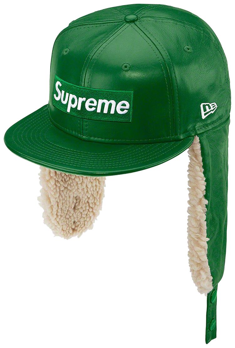 Supreme Leather Earflap New Era Black main image 1