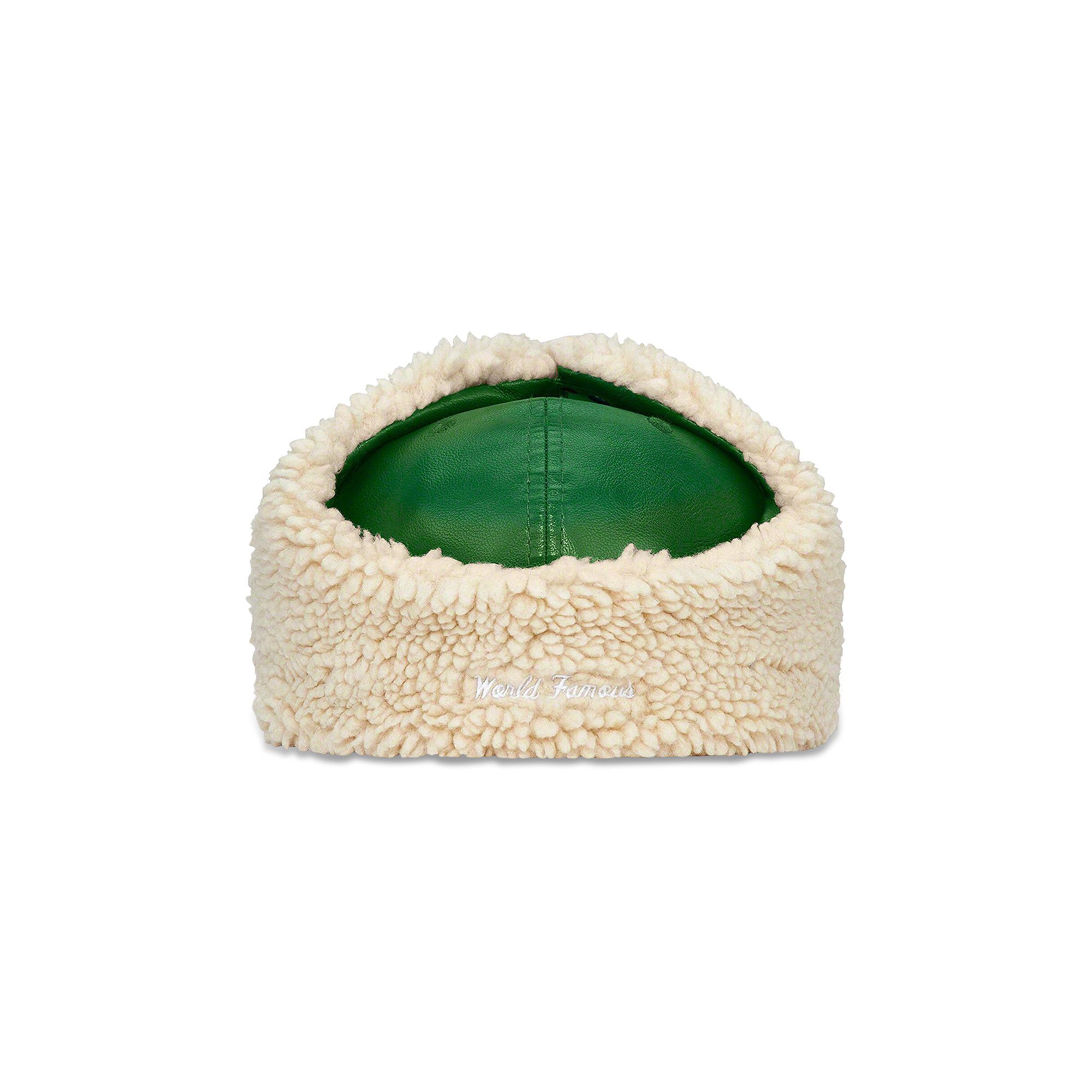 Buy Supreme Leather Earflap Box Logo New Era 'Green Buy Supreme Leather Earflap Box Logo New Era 'Green