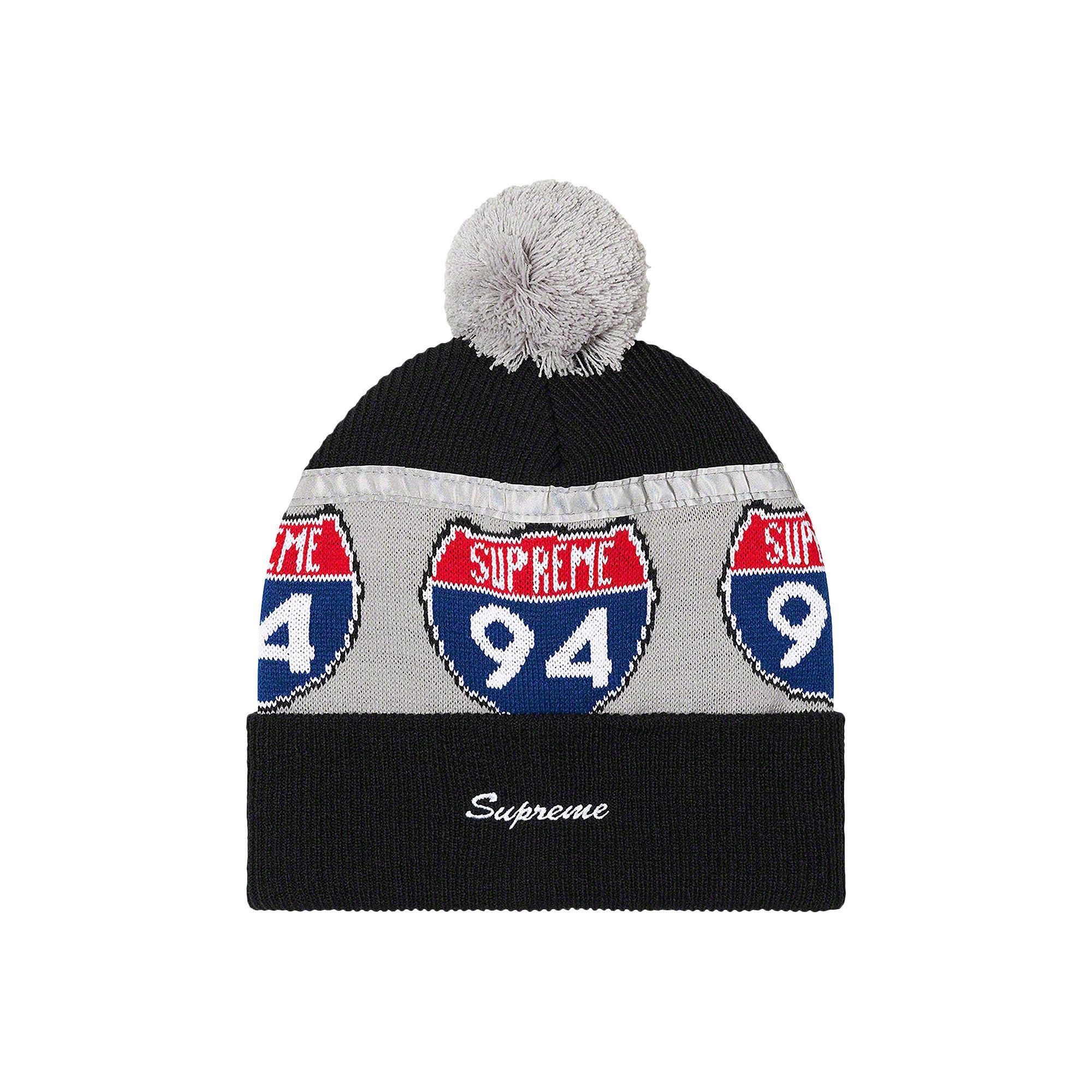 Supreme Interstate Reflective Beanie 'Black'