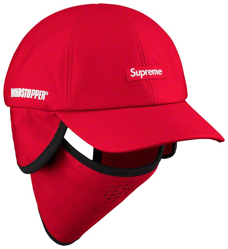 Supreme x WINDSTOPPER Facemask 6 Panel Red