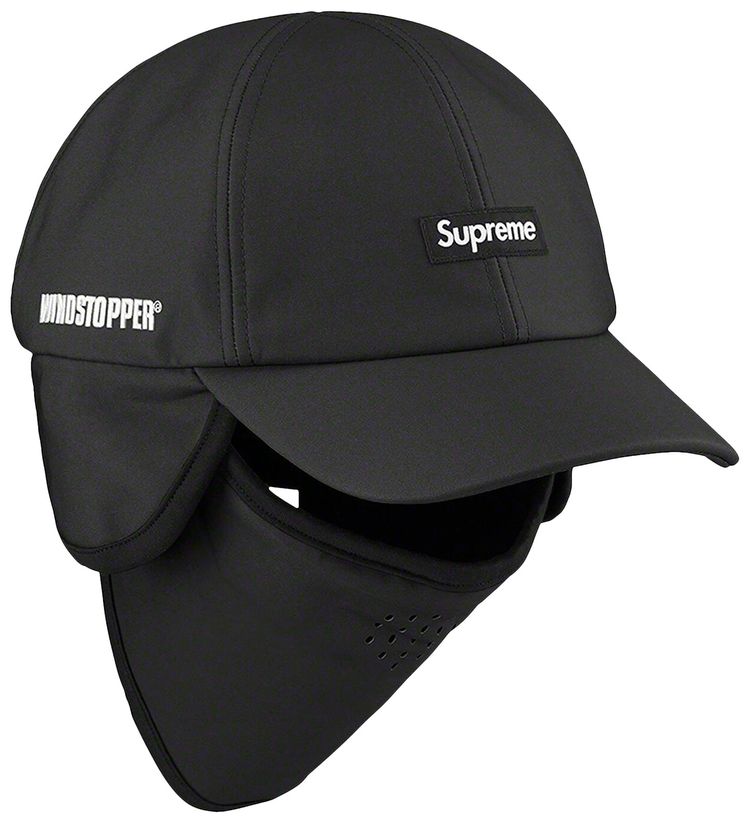 Supreme x WINDSTOPPER Facemask 6 Panel Black